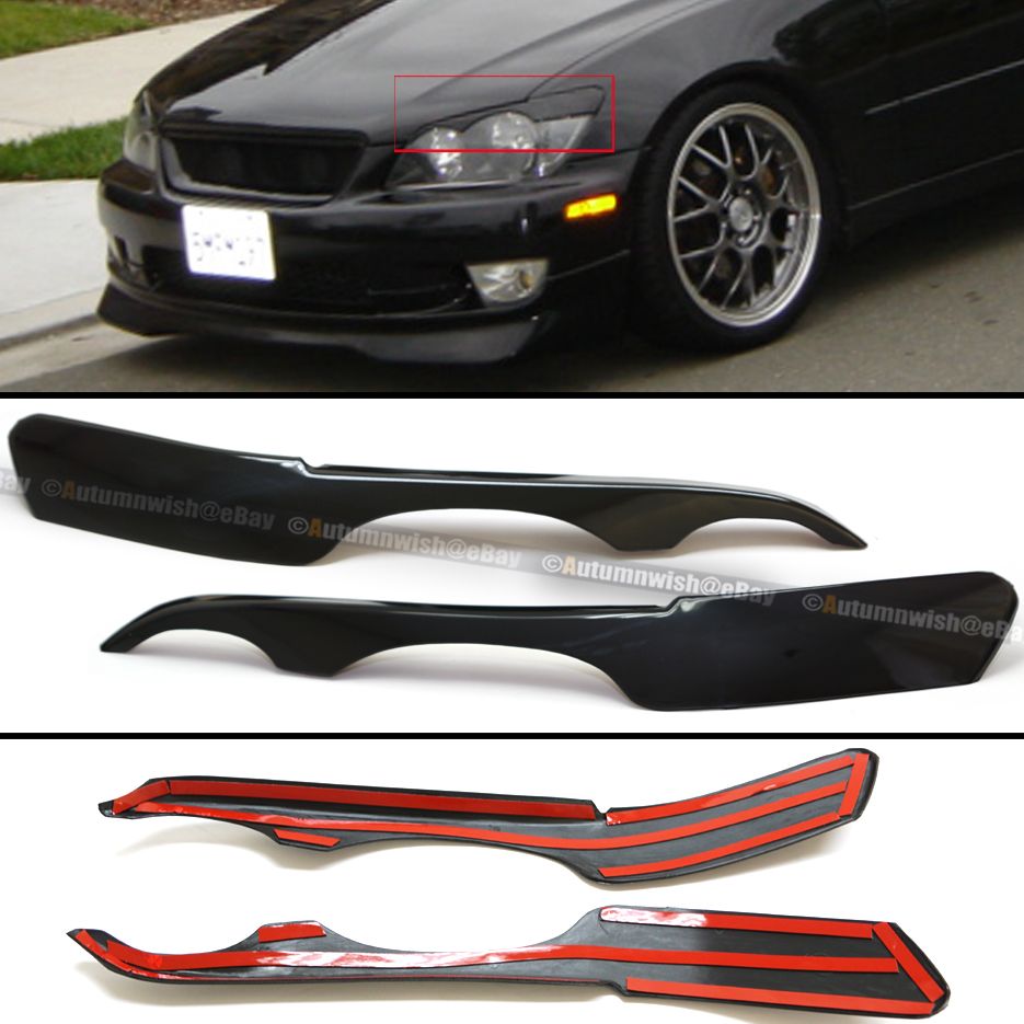 Fit 0105 IS300 XE10 GLOSSY HEADLIGHT COVER EYELID EYEBROW EYE LID BROW